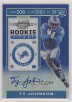 Rookie Ticket - Ty Johnson #/75