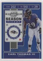 Season Ticket - Earl Thomas III #/99