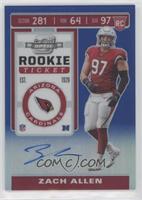 Rookie Ticket - Zach Allen #/75