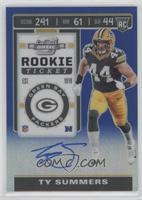 Rookie Ticket - Ty Summers [EX to NM] #/75