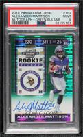 Rookie Ticket - Alexander Mattison [PSA 9 MINT] #/27