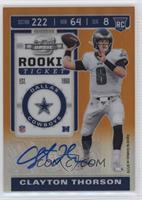 Rookie Ticket - Clayton Thorson #/50