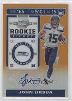 Rookie Ticket - John Ursua #/50