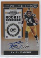 Rookie Ticket - Ty Summers #/50