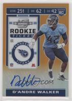 Rookie Ticket - D'Andre Walker #/50