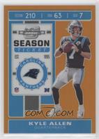 Season Ticket - Kyle Allen #/50