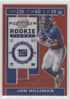 Rookie Ticket - Jon Hilliman #/199