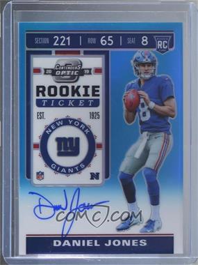 2019 Panini Contenders Optic - [Base] - Teal #107 - Rookie Ticket - Daniel Jones /149