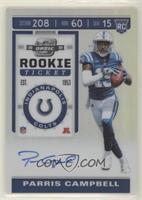 Holo Prizm Rookie Ticket RPS Autographs - Parris Campbell