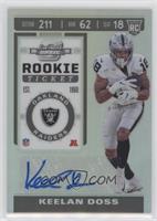 Holo Prizm Rookie Ticket Autographs - Keelan Doss