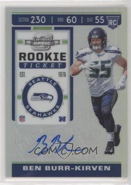 2019 Panini Contenders Optic - [Base] #160 - Holo Prizm Rookie Ticket Autographs - Ben Burr-Kirven