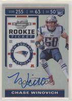 Holo Prizm Rookie Ticket Autographs - Chase Winovich