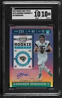 Holo Prizm Rookie Ticket Autographs - Gardner Minshew II [SGC 10 GEM]