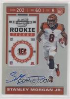 Holo Prizm Rookie Ticket Autographs - Stanley Morgan Jr.