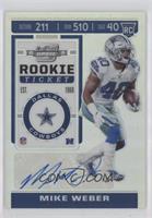 Holo Prizm Rookie Ticket Autographs - Mike Weber