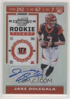 Holo Prizm Rookie Ticket Autographs - Jake Dolegala