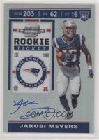 Holo Prizm Rookie Ticket Autographs - Jakobi Meyers