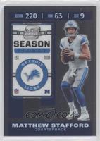 Season Ticket - Matthew Stafford