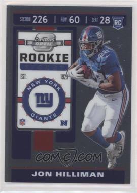 2019 Panini Contenders Optic - [Base] #94 - Rookie Ticket - Jon Hilliman