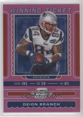 2019 Panini Contenders Optic - Winning Tickets - Pink #WT-DB.1 - Deion Branch /75