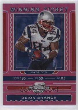 2019 Panini Contenders Optic - Winning Tickets - Pink #WT-DB.1 - Deion Branch /75