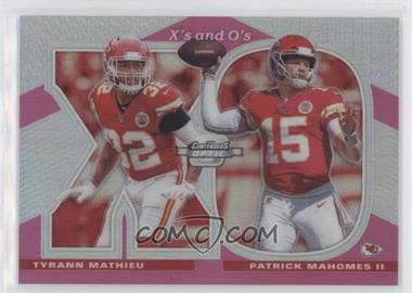 2019 Panini Contenders Optic - Xs and Os - Pink #XO-PT - Patrick Mahomes II, Tyrann Mathieu /75