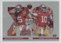 Jimmy Garoppolo, Richard Sherman #/165