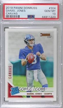 2019 Panini Donruss - [Base] - Canvas #304 - Rated Rookie - Daniel Jones [PSA 10 GEM MT]