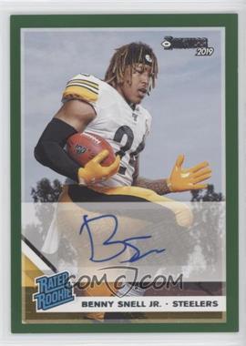 2019 Panini Donruss - [Base] - Green Autographs #335 - Rated Rookie - Benny Snell Jr.