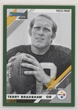 2019 Panini Donruss - [Base] - Photo Variation Press Proof Green #218 V - Terry Bradshaw