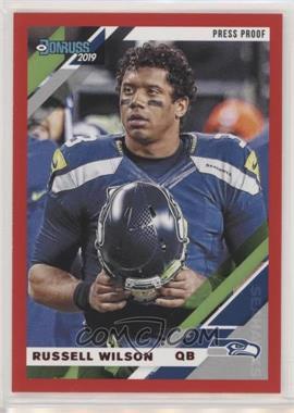 2019 Panini Donruss - [Base] - Photo Variation Press Proof Red #227 V - Russell Wilson