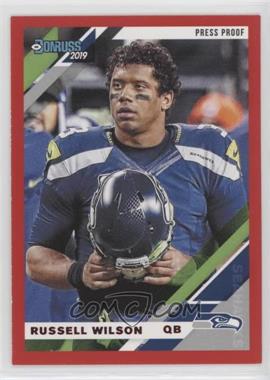 2019 Panini Donruss - [Base] - Photo Variation Press Proof Red #227 V - Russell Wilson