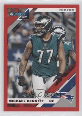 2019 Panini Donruss - [Base] - Press Proof Red #207 - Michael Bennett