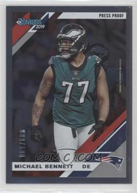 2019 Panini Donruss - [Base] - Press Proof Silver #207 - Michael Bennett /100