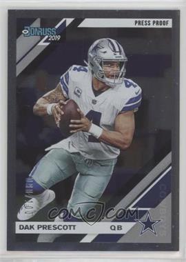 2019 Panini Donruss - [Base] - Press Proof Silver #73 - Dak Prescott /100