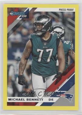 2019 Panini Donruss - [Base] - Press Proof Yellow #207 - Michael Bennett