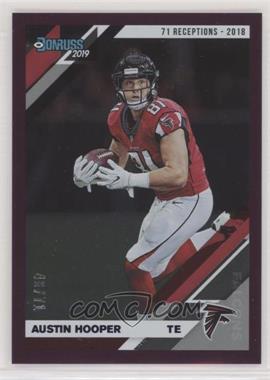 2019 Panini Donruss - [Base] - Stat Line Season #21 - Austin Hooper /71