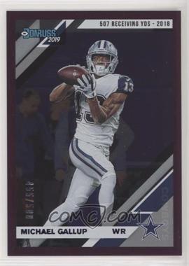 2019 Panini Donruss - [Base] - Stat Line Season #80 - Michael Gallup /500