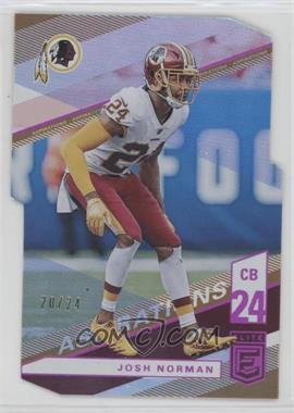 2019 Panini Donruss Elite - [Base] - Aspirations Die-Cut #96 - Josh Norman /24