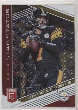 2019 Panini Donruss Elite - Star Status - Red #SS-1 - Ben Roethlisberger /99