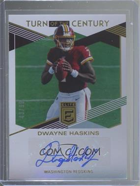 2019 Panini Donruss Elite - Turn of the Century Autographs #TC-DH - Dwayne Haskins /99