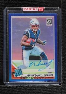 2019 Panini Donruss Optic - [Base] - Blue Prizm Autographs #169 - Rated Rookie - N'Keal Harry /75 [Uncirculated]
