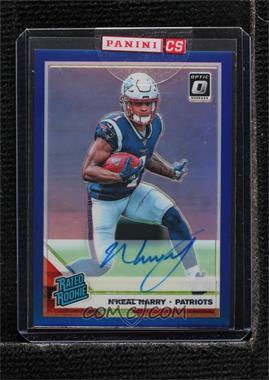 2019 Panini Donruss Optic - [Base] - Blue Prizm Autographs #169 - Rated Rookie - N'Keal Harry /75 [Uncirculated]
