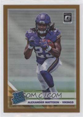 2019 Panini Donruss Optic - [Base] - Bronze Prizm #181 - Rated Rookie - Alexander Mattison