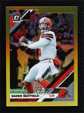 2019 Panini Donruss Optic - [Base] - Gold Prizm #24 - Baker Mayfield /10