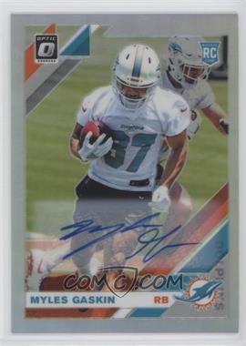 2019 Panini Donruss Optic - [Base] - Holo Prizm Autographs #131 - Rookies - Myles Gaskin /99