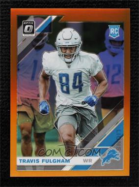 2019 Panini Donruss Optic - [Base] - Orange Prizm #144 - Rookies - Travis Fulgham /199