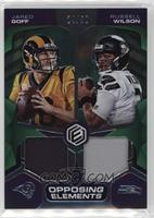 Russell Wilson, Jared Goff #/50