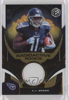 2019 Panini Elements - Radioactive Rookie Materials - Gold #RR-16 - A.J. Brown /99
