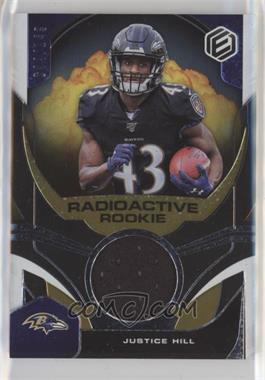2019 Panini Elements - Radioactive Rookie Materials #RR-30 - Justice Hill /149